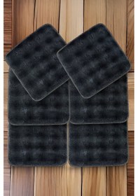 Resim My Evilla Bubble Kaymaz Sandalye Minderi 6'lı 40x40 Antrasit 