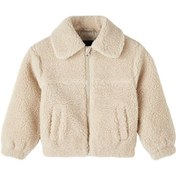 Resim Name İt Krem Kız Bebek Mont NMFMAKOA TEDDY JACKET PB 