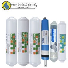 Resim Pemax Water Solutions Purefer Kapalı Kasa Su Arıtma Cihazlarına Sertifikalı 6'lı Pallas Mebran Şeffaf 4'lü Mineral 