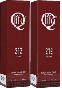 Resim Q Life No:212 Erkek Parfüm EDC 50 ML x 2 
