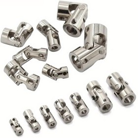 Resim Metallik Kardan Mafsalı Yeni Evrensel 2.3/3/4/5/6/8/10/12mm Motor Bağlantısı RC Araba Tekne, Hobi Malzemeleri, Tekne Pervanesi Şaftı, Dayanıklı Bağlantı Parçası, Esnek Eklem, Paslanmaz Adaptör, Pervane Mafsalı, Tekne İnşaatçıları ve Hobby Mühendisleri İçin Çoklu Boyutlu Gümüş Rengi 