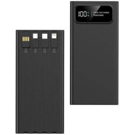 Resim Sunix 12.000 Mah 22.5W Kendinden Kablolu Süper Hızlı Powerbank Siyah Pb-88 