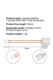 Resim Hobi Mekatronik Creality K1- K1C-K1 Max-Ender3 V3 KE Seramik Isıtıcı Fişek 