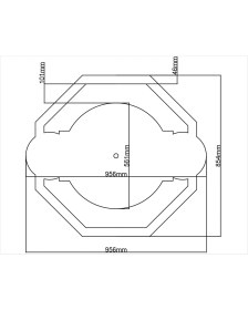 Resim Motifpiyer Lamba Tavan Göbeği 03-Yuvarlak-Dış Çıtalı-8g 