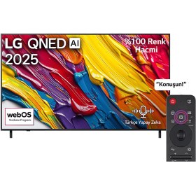 Resim LG 75QNED82A6B 75 inç 190 Ekran Uydu Alıcılı Smart QNED TV AI Sihirli Kumanda HDR10 webOS25 2025 