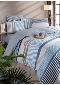 Resim Ranforce Vıp Çift Kişilik Nevresim Seti Arden Renkli 