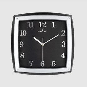 Resim Dekoratif Duvar Saati Gri / Siyah Kabartma Rakamlı 30 Cm Siyah 