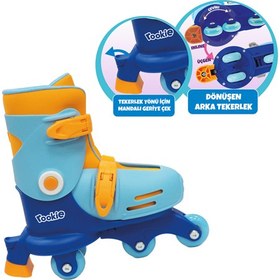 Resim Ayarlanabilir Dönüşen Tekerlekli 2 In 1 Twisty Paten Mavi 