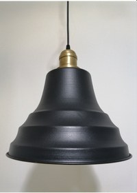 Resim Riolight Retro Siyah Içi Beyaz Tekli Metal Sarkıt Çap: 27Cm (538288198) 