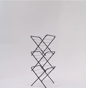 Resim Romee Pratik Katlanır 3 Katlı Çamaşır Kurutmalık Askısı Antrasit Gri Siyah 