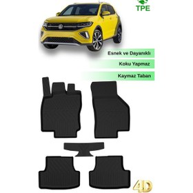 Resim Hitaks Vw T-cross 2022 2023 2024 2025 Araca Özel Havuzlu Paspas 