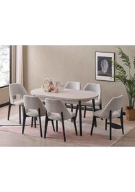 Resim Morten Kelebek Açılır Yemek Masası 90x156 Cm Gri 