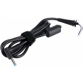 Resim HP Uyumlu Envy Şarj Kablosu Pinli Mavi Uç 3.0Mm X 4.5Mm Not - Siyah 
