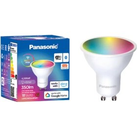 Resim Panasonic Wifi Bt Rgb Uygulamalı GU10 Akıllı LED Ampul 4,9W 