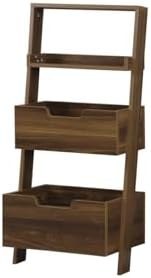 Resim Low Oyuncak Dolabı Montessori Raflı Kitaplık, Ceviz 