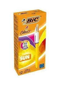 Resim Bic Tükenmez Kalem Büro Bic Sun 982871 4 Renk 12'li 