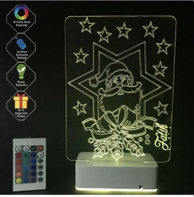 Resim Kişiye Özel Hediyesi Noel Baba Masaüstü Led Lamba 