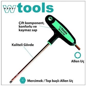 Resim Weber Tools Top Başlı T Saplı Allen Tor 332 x 100 MM 
