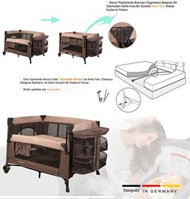 Resim Holmer Coolstyle Yatak Hediyeli Oyun Parkı Anne Yanı Park Yatak Multi Pro Bej 