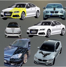 Resim MixGiftz Oto Kaput Aracınıza Uyumlu özel yeni sticker Ok Ucu 3'Lü Yeşil 12*60 Cm 