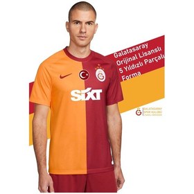 Resim Galatasaray Lisanslı 23-24 5 Yıldızlı Parçalı Forma Kırmızı 
