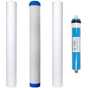 Resim Su Arıtma 20 Inç Filtre Takımı Ve 75Gpd Membran Filtre 