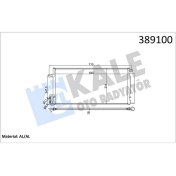 Resim Kale Mtxdpn Klima Kondenseri Grande Punto-Bravo Ii-Corsa D-Linea 1.3mtj-1.7cdti Al/al 645X298X16 