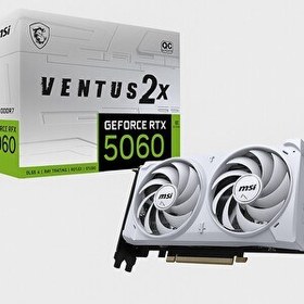 Resim MSI Ventus 2X White GeForce RTX 5060 OC 8 GB GDDR7 128 Bit HDMI DP Ekran Kartı 