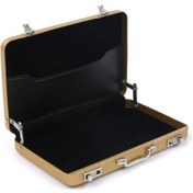 Resim Alüminyum Saklama Kutusu Kart Kartı Tutucu Kredi Kartı Banka Kartı Saklama Kutusu Altın , Boyut:9.6x8.2x1.6cm 