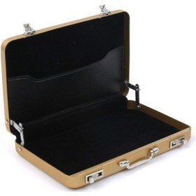 Resim Alüminyum Saklama Kutusu Kart Kartı Tutucu Kredi Kartı Banka Kartı Saklama Kutusu Altın , Boyut:9.6x8.2x1.6cm 