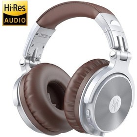 Resim Lasonstiges Gümüş Oneodio Bluetooth Kulaklıklar Kulak Üstü Stereo Kablolu Kablosuz Kulaklık Bluetooth 5.2 Cvc8.0 Mikrofonlu Telefon Aac Kodu 110h 