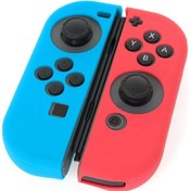Resim Beboncool Nintendo Switch Oled Joy Con Silikon Kılıf Kırmızı - Mavi 