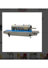 Resim Lavıon Frb-770 I Yürüyen Bantlı Naylon Torba Ağzı Yapıştırma Makinası C Dikiş Makinesi+masa 