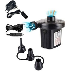 Resim Elektrikli Hava Pompası Şişme Yatak Havuz Vakumlu Poşet Hava Komp 