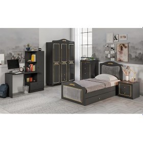 Resim Tokyo Antrasit Genç Odası Ve Çalışma Masası 