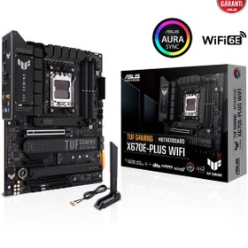 Resim ASUS Tuf Gamıng X670e-plus Wıfı Ddr5 Hdmı-dp Pcıe 5.0 Am5 Atx 