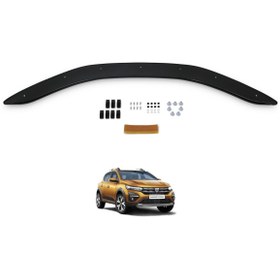 Resim Genel Markalar Dacia Sandero 2021+ Kaput Rüzgarlığı, Süper Kalite Piano Black Uyumlu 