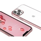 Resim LoopCase Iphone 12 Pro Max Kılıf Kenarları Renkli Parlak Arkası Şeffaf Sararmaz Darbeye Dayanıklı Lüx Kapak 