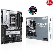 Resim Asus Prime X670-P AMD X670 Soket AM5 6400 MHz DDR5 ATX Gaming Anakart Asus