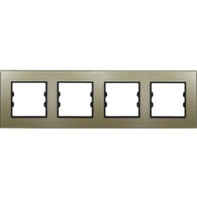 Resim Asfir Schneider Asfora Serisi Pleksiglas Şampanya Dörtlü Çerçeve Apg304-71 Modeli 