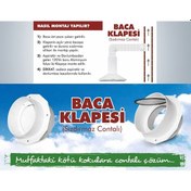 Resim Baca Klape Aspiratör Ve Davlumbaz Bacası İçin Kokumatik 