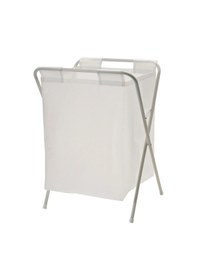 Resim 50 Litre Beyaz,katlanır, Çamaşır Sepeti Meridyendukkan Açılır Kapanır Pratik Kirli Sepeti 50 Lt U42x G43x Y60 Cm Beyaz 