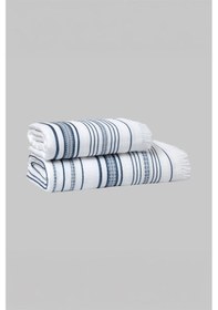 Resim Sarev Nidorina Mavi %100 Pamuk Yüz Havlusu 50x90 Cm Mavi 