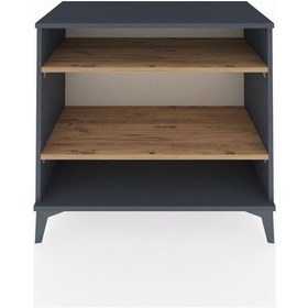 Resim Hyperion Şifonyer 2 Raflı 88x44x80 Antrasit-çam Antrasit 