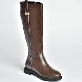Resim fox SHOES V973000807 Yılan Baskı Klasik Kadın Çizme 