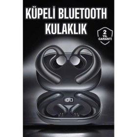 Resim Techno Stock Bluetooth Kulaklık Küpe Görünümlü Yüksek Ses Kaliteli Gamer Kulaklık 