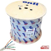 Resim electroon Onli 500mt 24awg Cat6 Network Kablosu Gri Yerli Üretim 