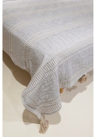 Resim Koza Home Assos Bej Taş Yıkama Çift Kişilik Yatak Örtüsü 230x250 5036 Bej 