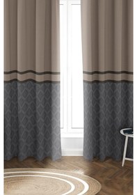 Resim Parlak Saten Mikro Kumaş Çift Kanat Fon Perde Takımı Prd0006 Renkli 