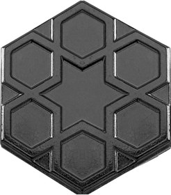 Resim Armada Çini 15x17 Cm Yıldız Mat Metalik Altıgen Seramik 